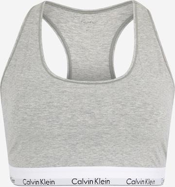Calvin Klein Underwear Бюстие Сутиен 'UNLINED BRALETTE' в сиво: отпред