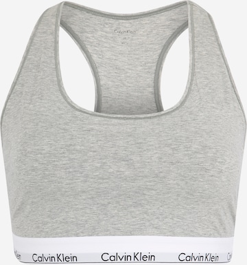 Calvin Klein Underwear Bustier Melltartó 'UNLINED BRALETTE' - szürke: elől