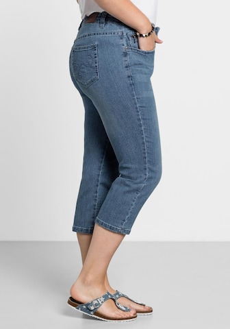 SHEEGO Slimfit Jeans in Blau