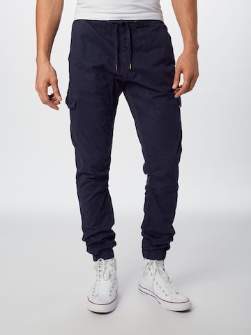 INDICODE JEANS Tapered Cargo nadrágok 'Levy' - kék