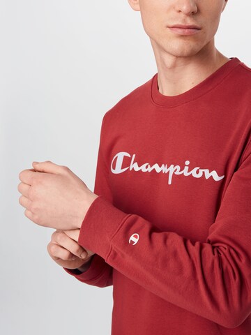 Regular fit Felpa di Champion Authentic Athletic Apparel in rosso