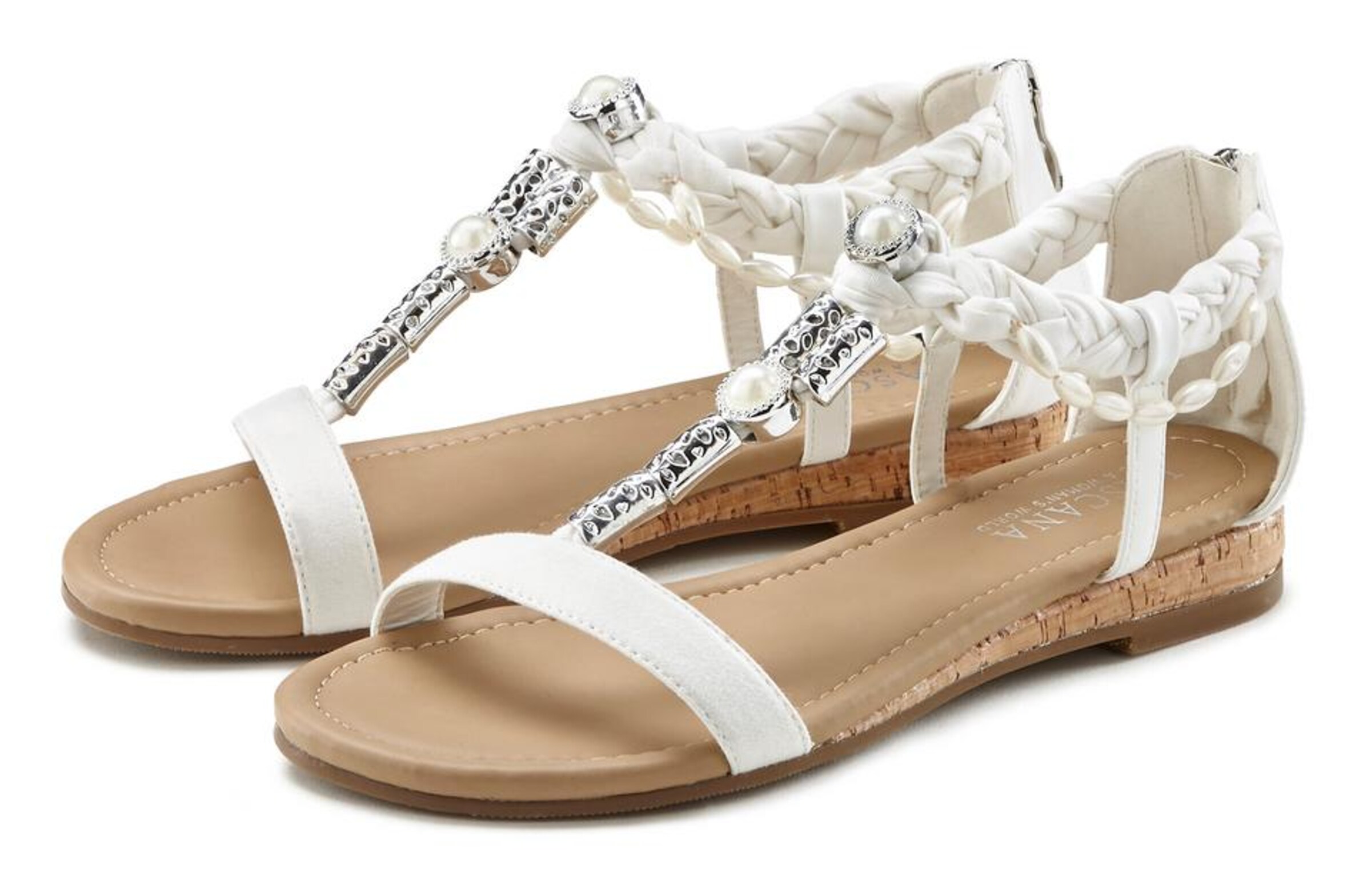 LASCANA Remmisandaalit värissä valkoinen