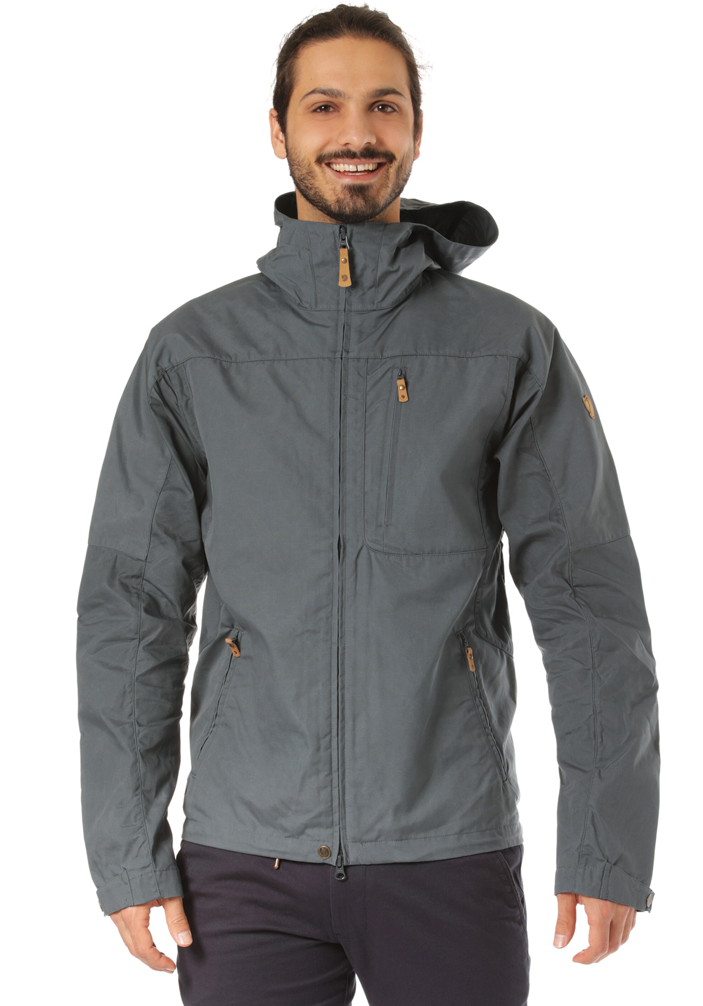 Fjällräven Outdoorjacke 'Sten' in Grau: Vorderseite