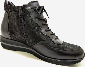 WALDLÄUFER Lace-Up Ankle Boots in Black