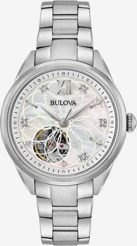 Bulova Analog Watch 'Diamonds' in Silver: front