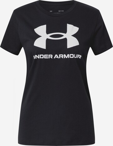 UNDER ARMOUR Funktionsshirt in Schwarz: predná strana