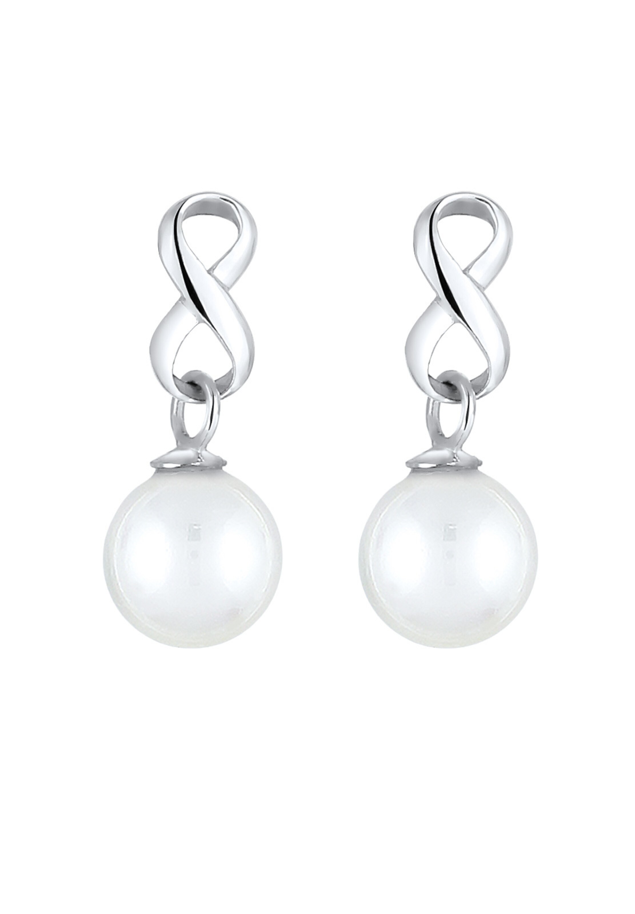 ELLI Ohrringe 'Infinity' in Silber: Vorderseite
