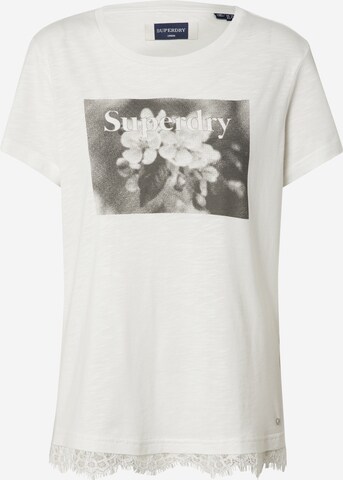 T-shirt 'Tilly' Superdry en blanc : devant