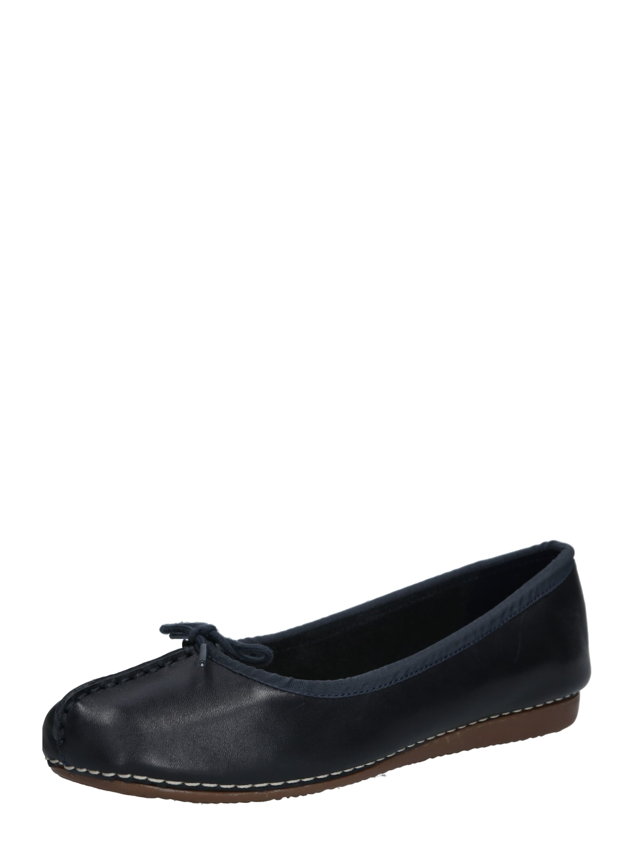 clarks ballerina freckle ice navy