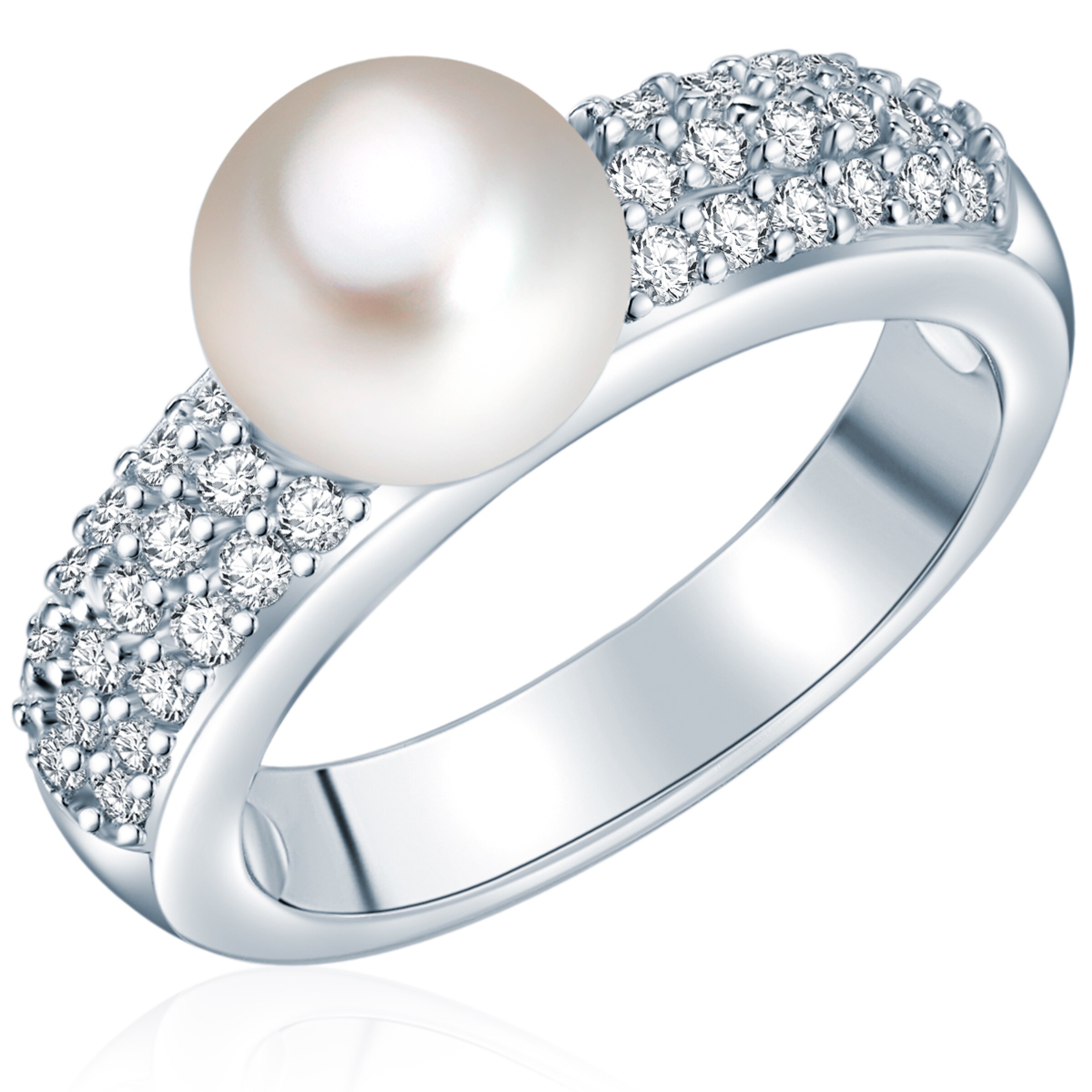 Anello di Valero Pearls in argento: frontale