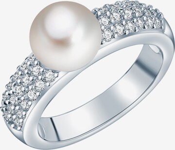 Valero Pearls Ring in Silver: front