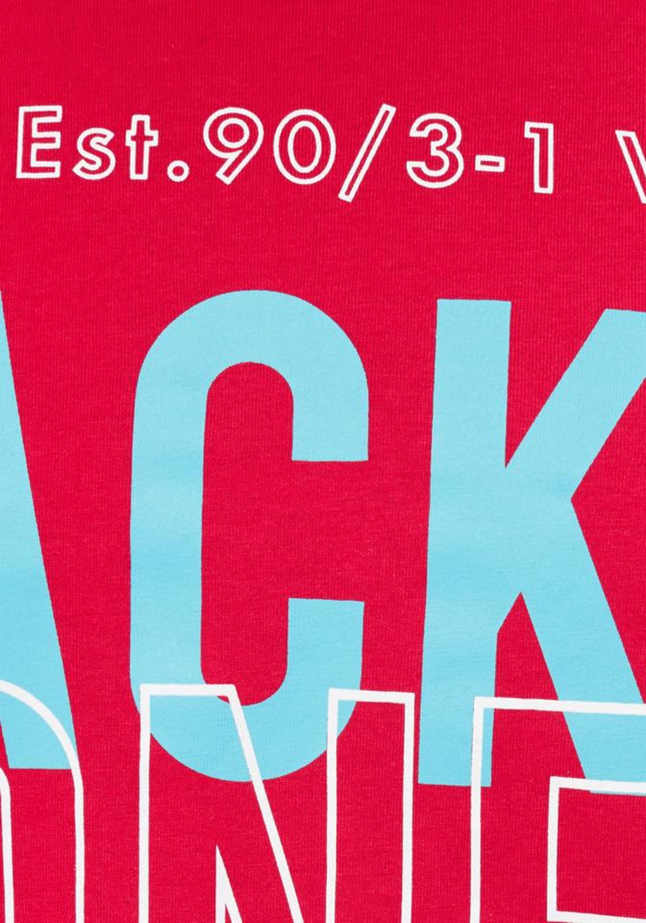 JACK & JONES Shirt 'KOMPO TEE' in Red