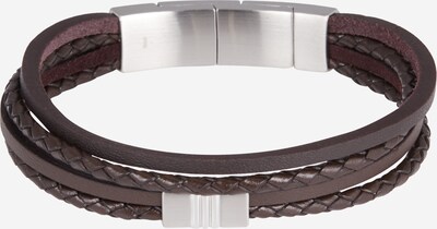 FOSSIL Pulsera en marrón oscuro / plata, Vista del producto