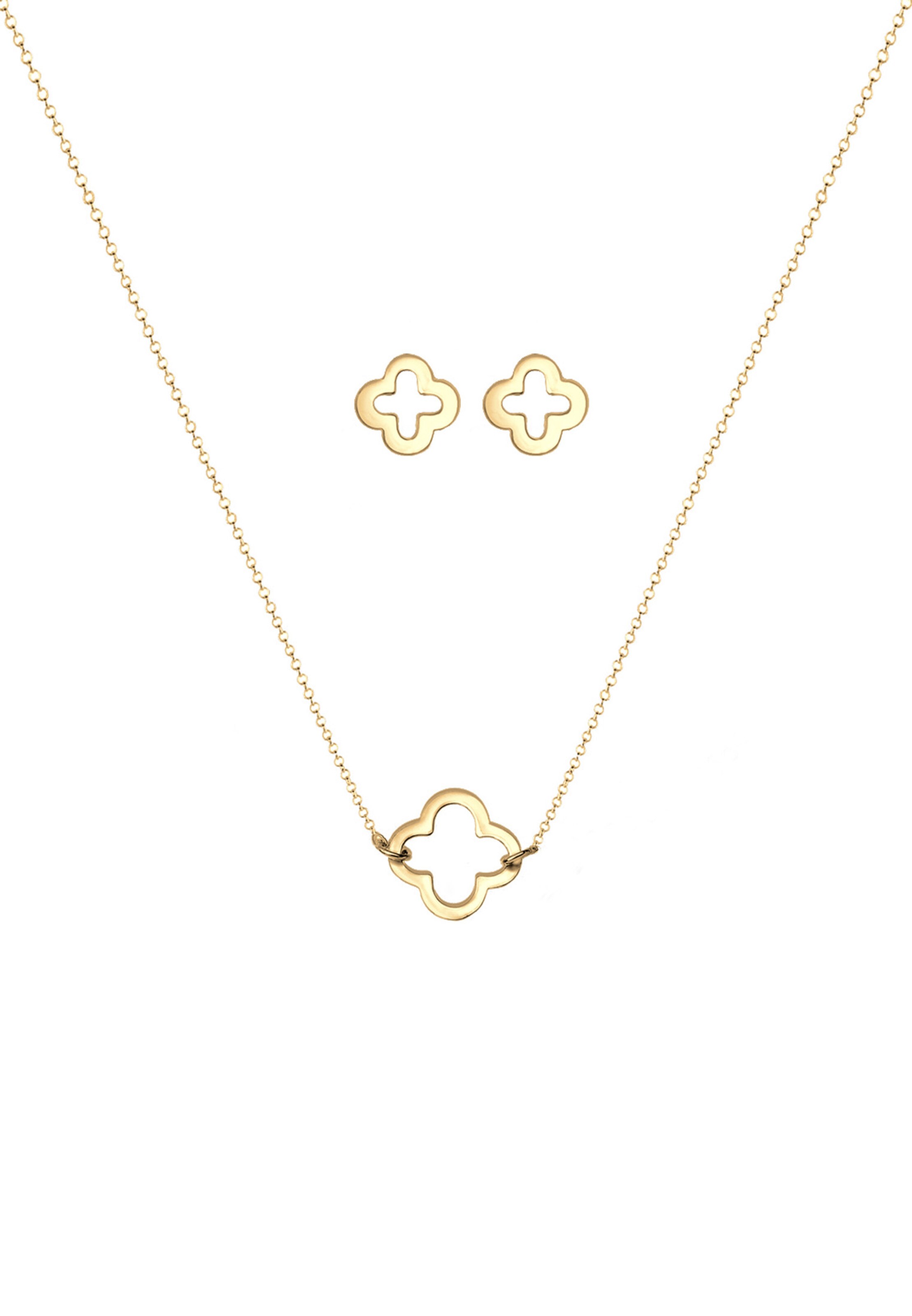 Parure de bijoux 'Kleeblatt' ELLI en or