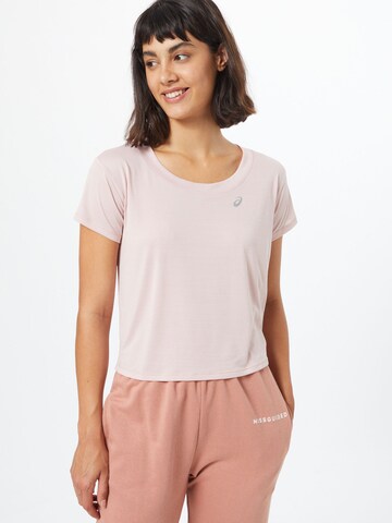 T-shirt fonctionnel 'Race' ASICS en rose : devant