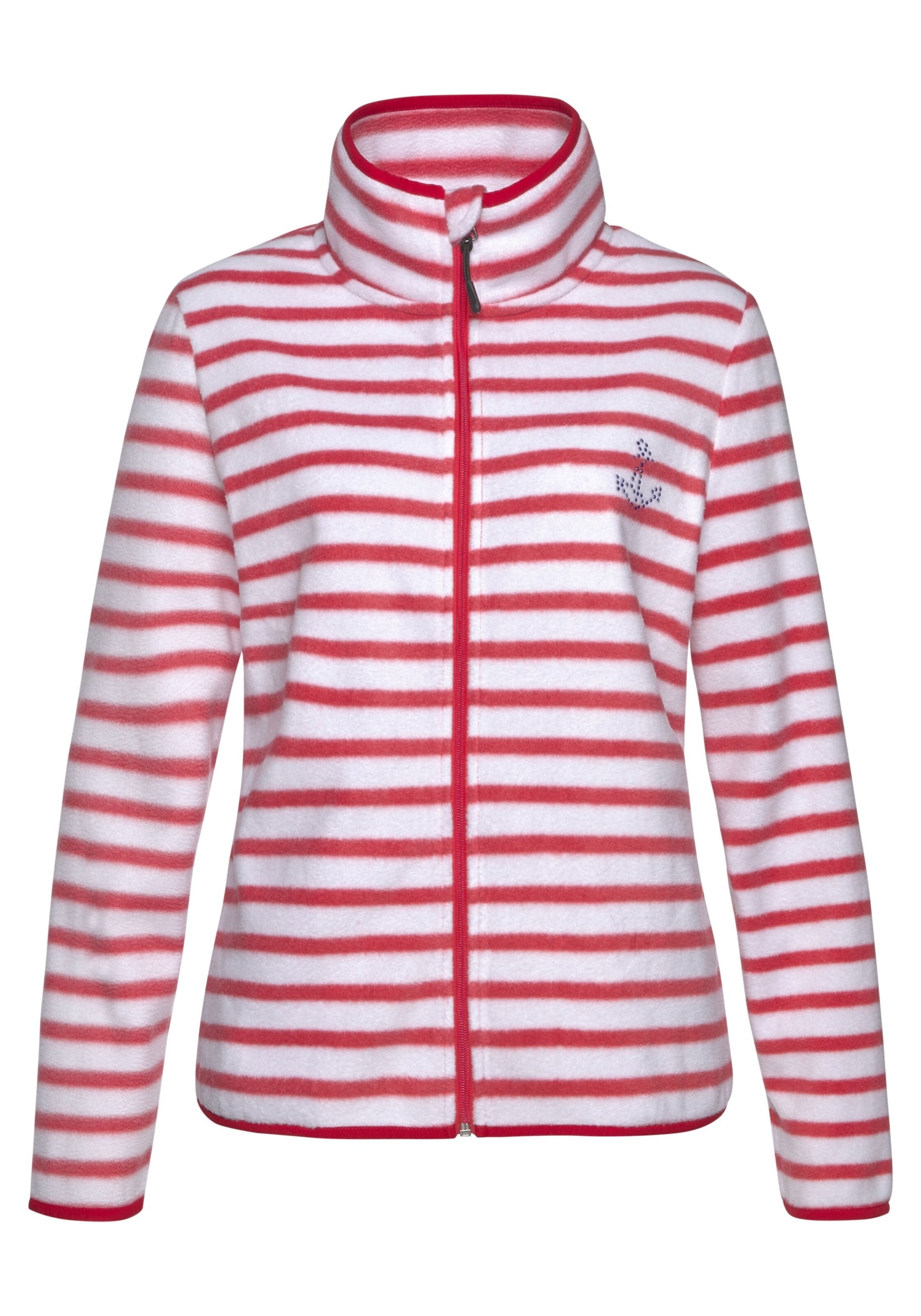 Navigazione - Fleecejacke in pastellrot