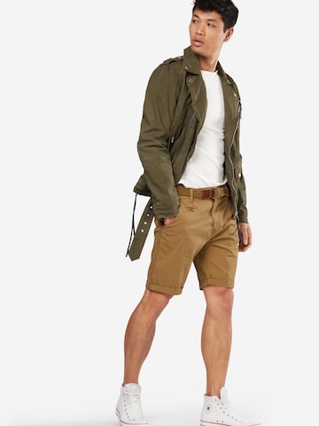 INDICODE JEANS Regular Shorts 'Conor' in Braun