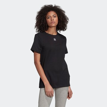 Maglietta 'Trefoil Essentials' di ADIDAS ORIGINALS in nero: frontale