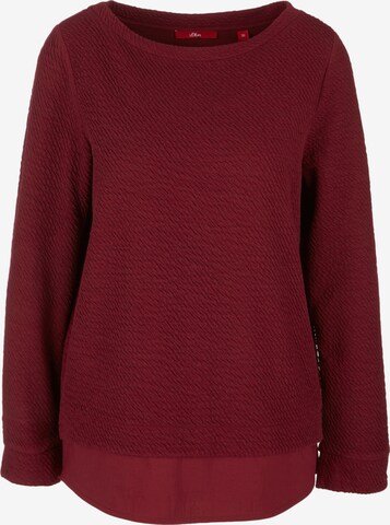 s.Oliver Sweatshirt in Rot: predná strana