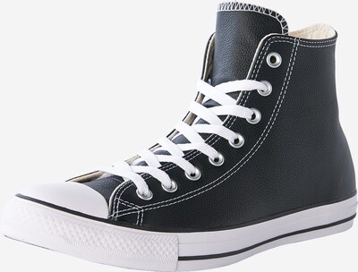 Sneaker înalt 'CHUCK TAYLOR ALL STAR CLASSIC HI LEATHER' CONVERSE pe negru / alb amestacat, Vizualizare produs