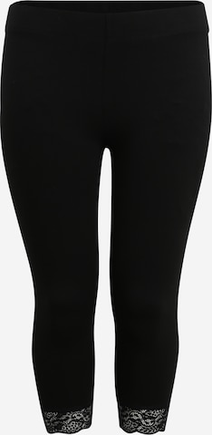 ONLY Carmakoma - Skinny Leggings 'Time' en negro: frente