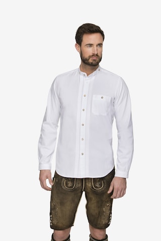 Coupe regular Chemise folklorique 'Leon' STOCKERPOINT en blanc : devant