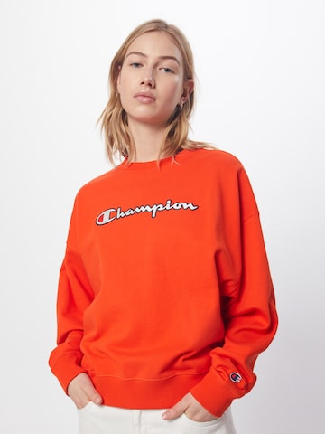 Champion Authentic Athletic Apparel Sweatshirt in Red: front