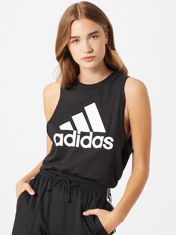 ADIDAS SPORTSWEAR Sportovní top – černá: přední strana