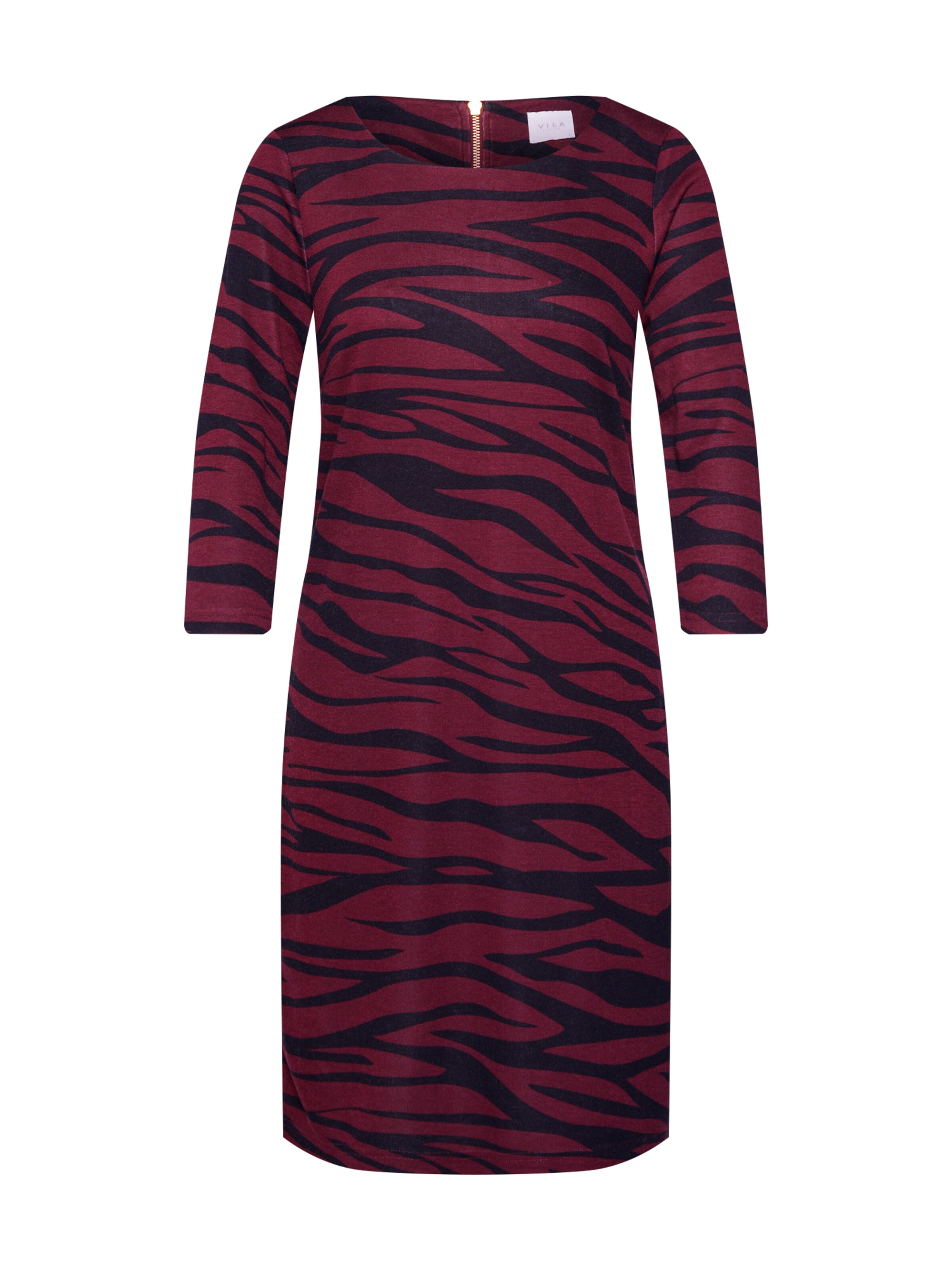 VILA - Jurk 'Vitinny' in de kleur Wijnrood