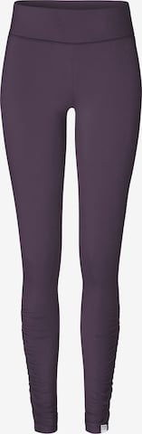 YOGISTAR.COM Skinny Workout Pants 'ala' in Purple: front