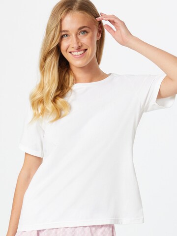 JOOP! Regular Pajama Shirt in White: front