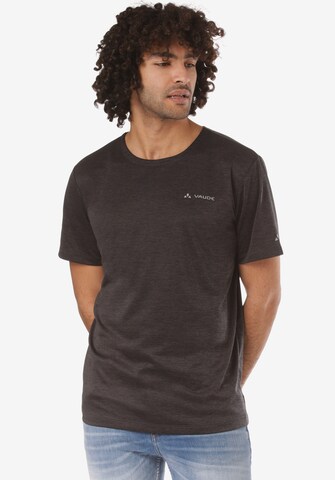 T-Shirt fonctionnel VAUDE en noir : devant