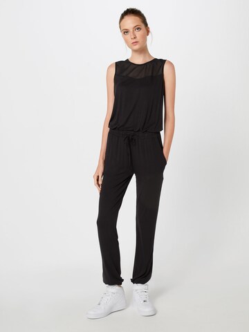 Urban Classics Jumpsuit in Zwart: voorkant