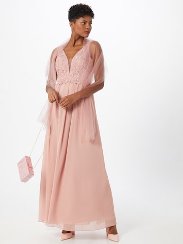 Robe de soirée Unique en rose