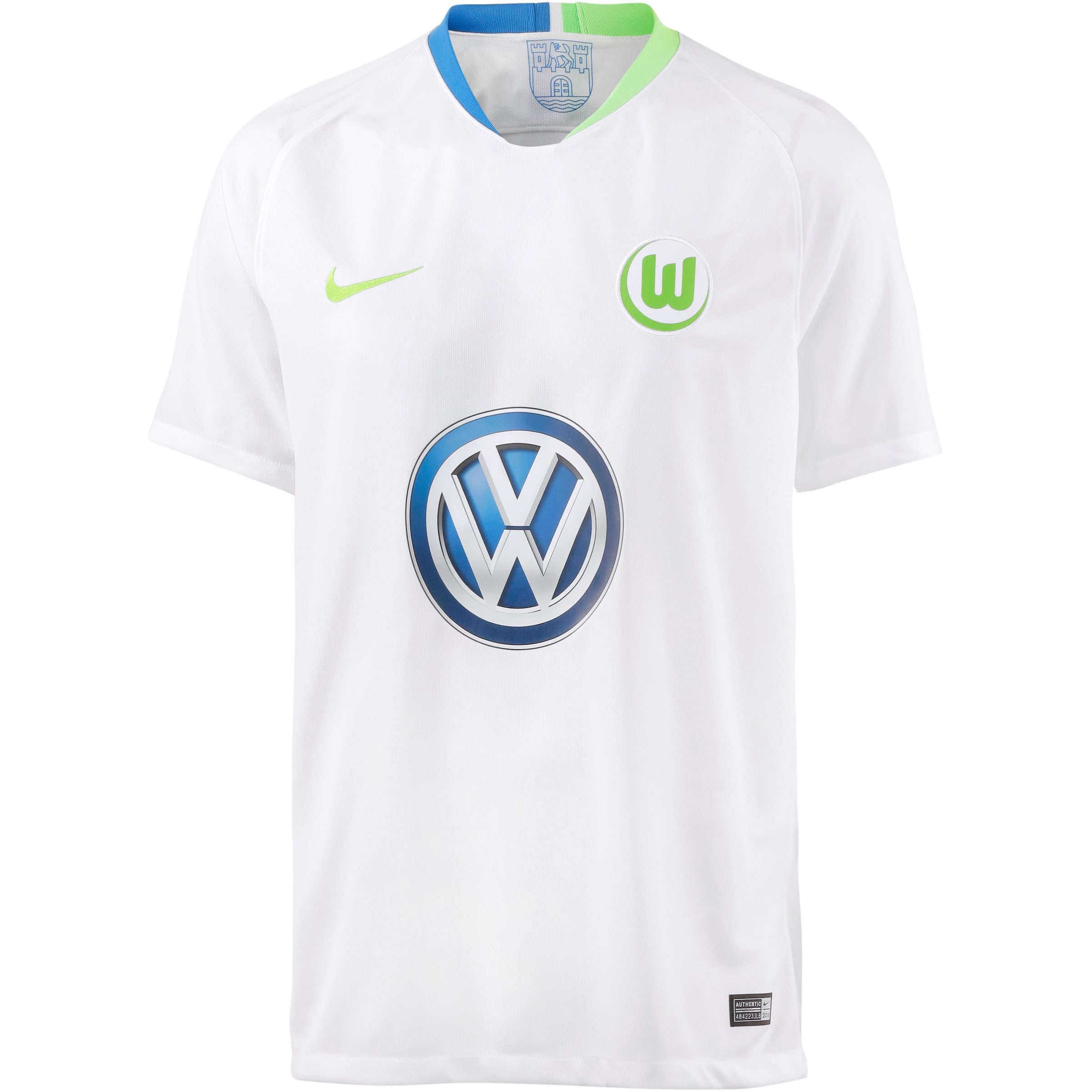 NIKE - Fußballtrikot 'VFL Wolfsburg 18/19 Auswärts' in himmelblau