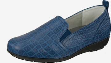 Natural Feet Slip-Ons in Blue: front