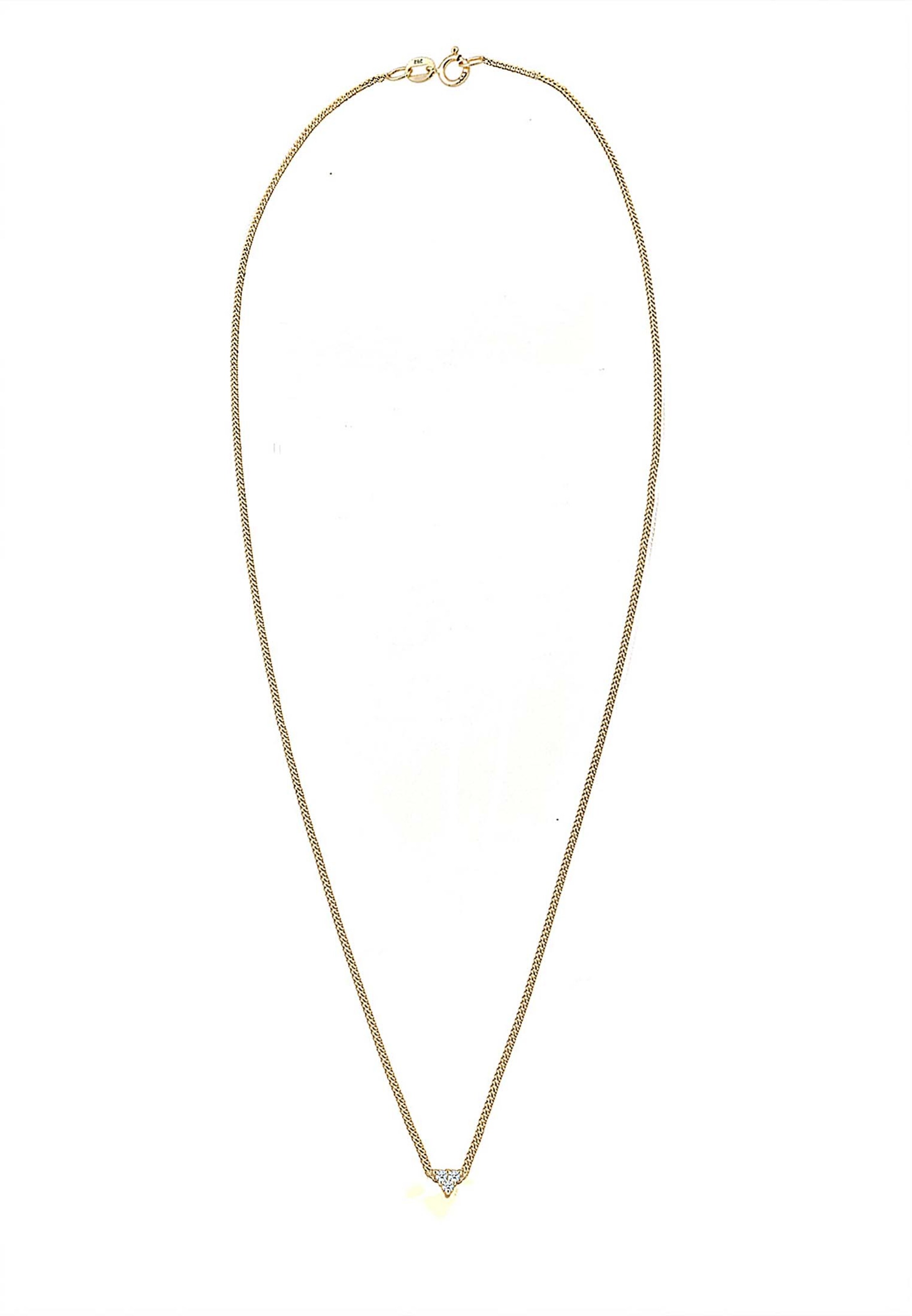 Elli DIAMONDS Halskette 'Dreieck' in Gold