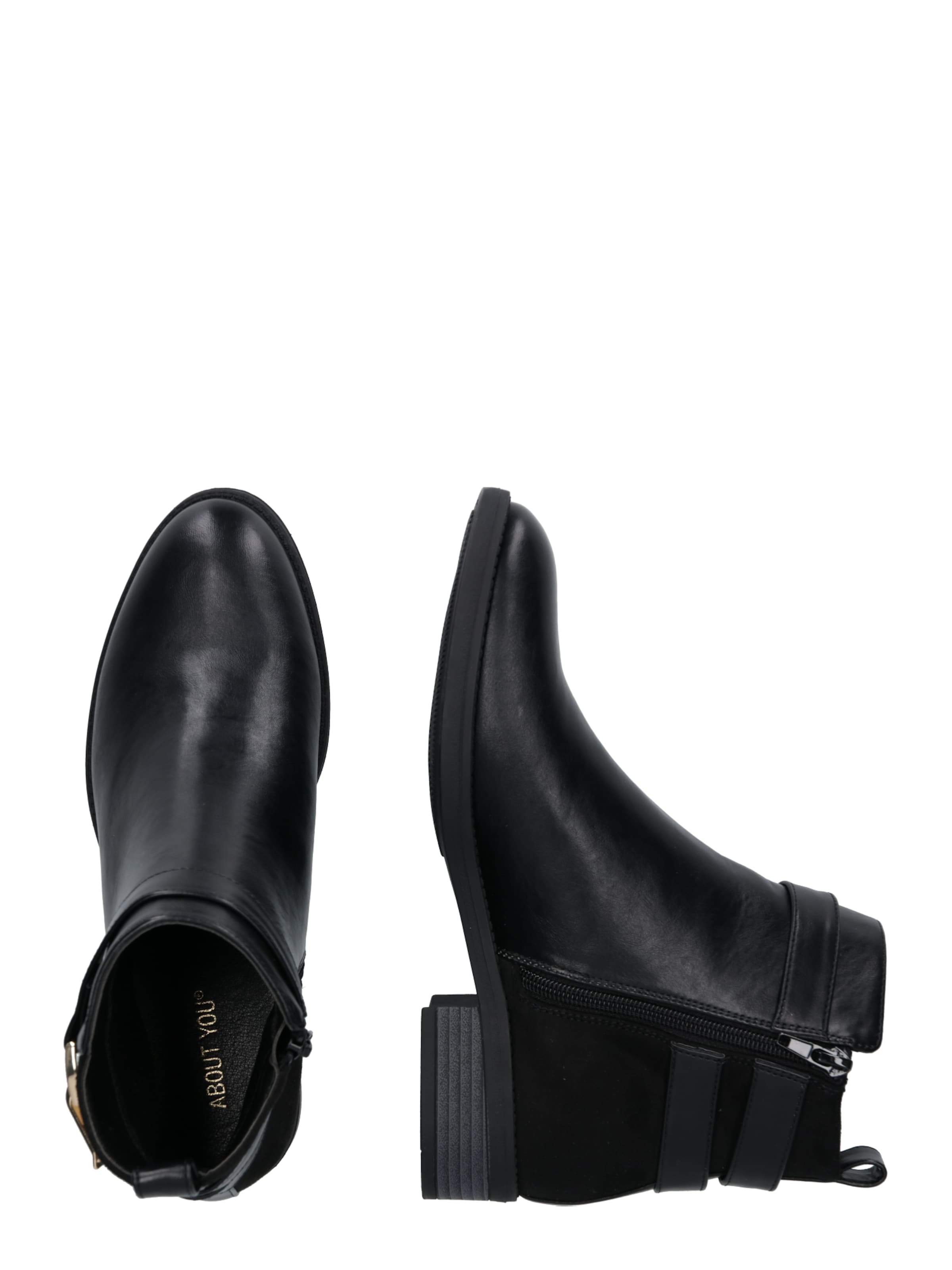 ABOUT YOU Nízké kozačky 'Johanna' – černá: boční strana