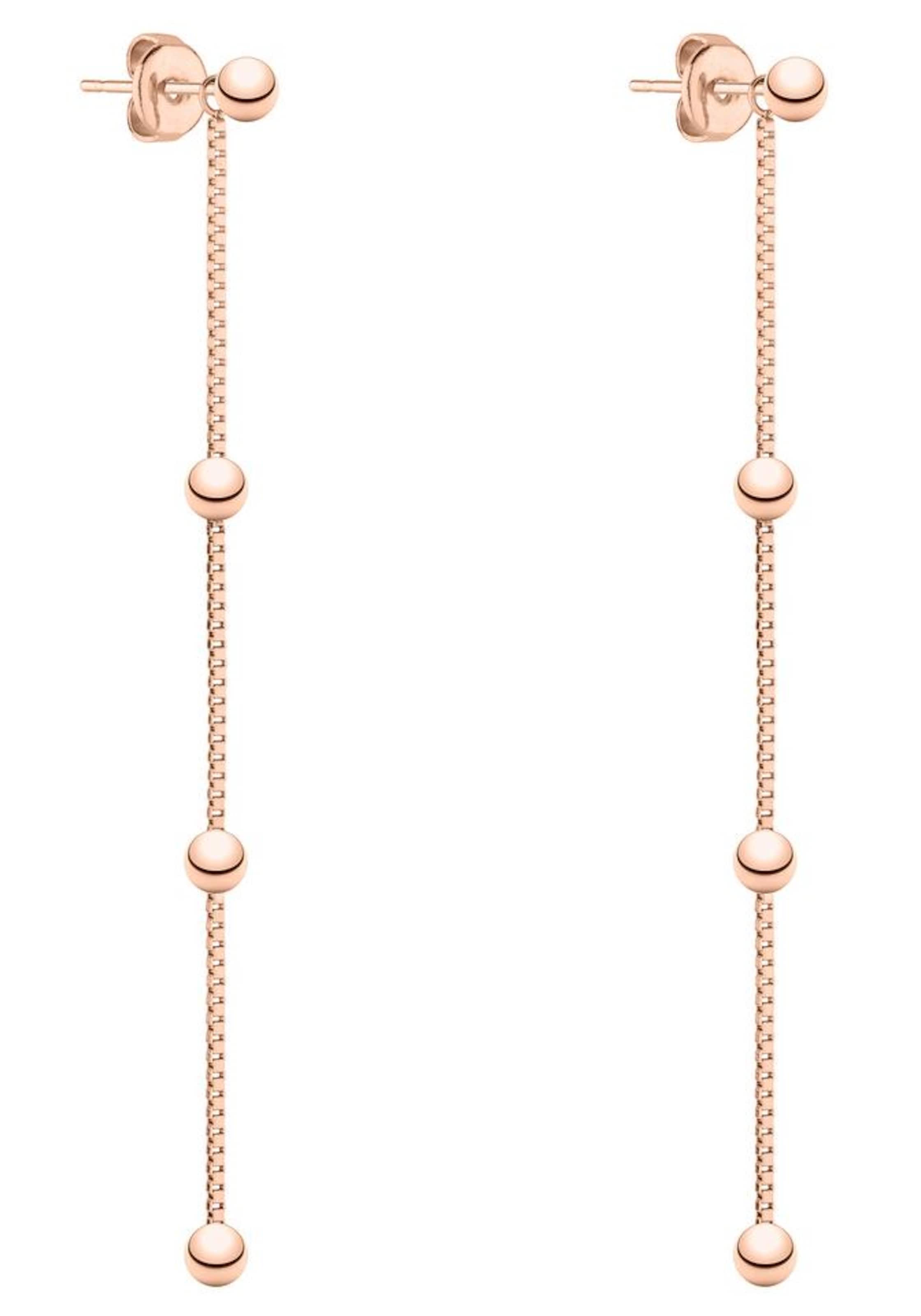 Boucles d'oreilles Liebeskind Berlin en or : devant