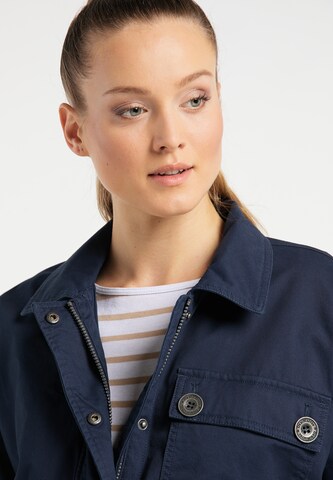 DREIMASTER Between-Season Jacket in Blue: front