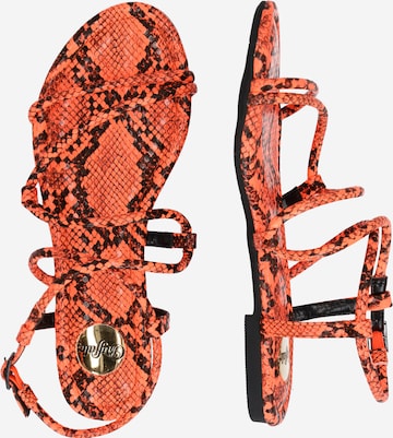 BUFFALO Strap sandal in Orange