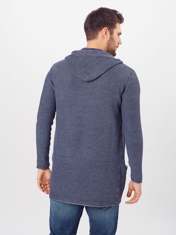 INDICODE JEANS Strickjacke 'Graham' in Blau