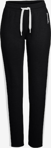 BENCH Slimfit Kalhoty – černá: přední strana