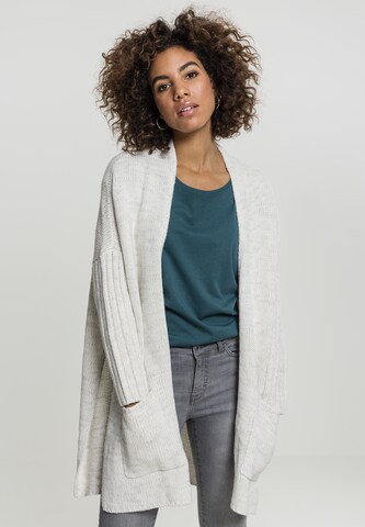 Cardigan oversize Urban Classics en blanc : devant