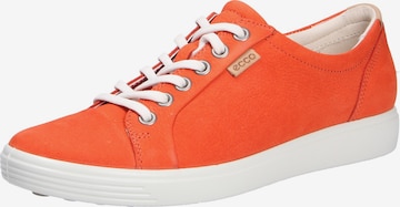 Baskets basses ECCO en orange : devant