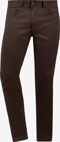 BLEND Chino 'Saturn' in Bruin: voorkant