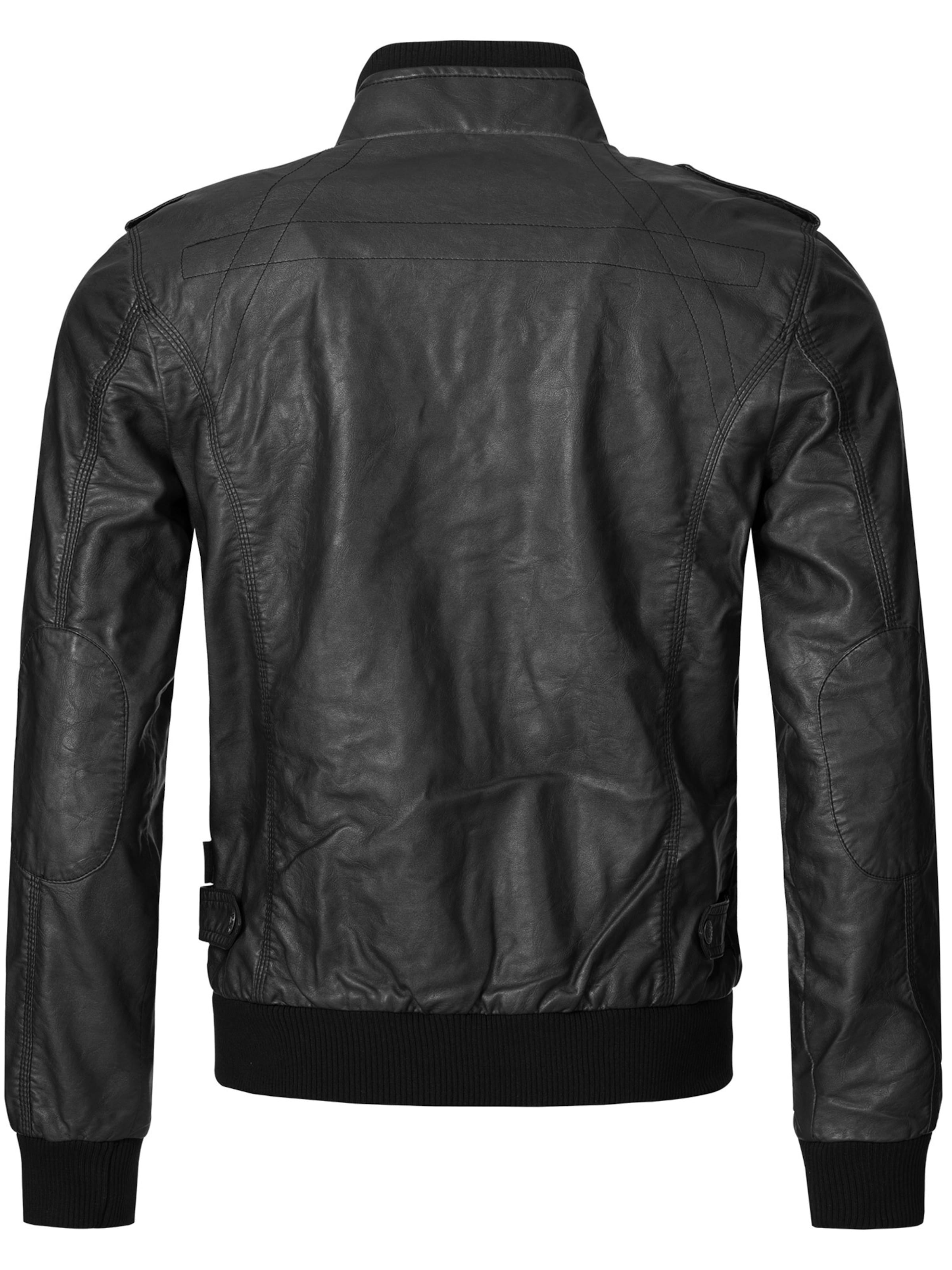 INDICODE JEANS Between-season jacket 'Inco' in Black: front