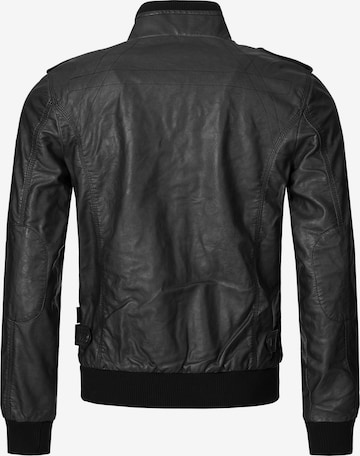 INDICODE JEANS Between-Season Jacket 'Inco' in Black: front