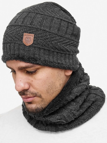 Bonnet 'Siracusa Hoddie' INDICODE JEANS en gris