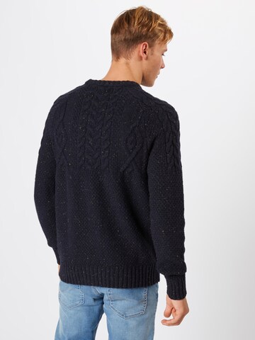 JACK & JONES Sweter w kolorze niebieski: tył